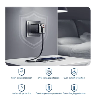 Gizmo เครื่องชาร์จ C+C+A GaN 65W/80W ชาร์จเร็วทันใจ รองรับหลายอุปกรณ์ ที่ชาร์จแบบพกพาพร้อมสายแบบยืดหดได้ 3 เครื่องพร้อมก