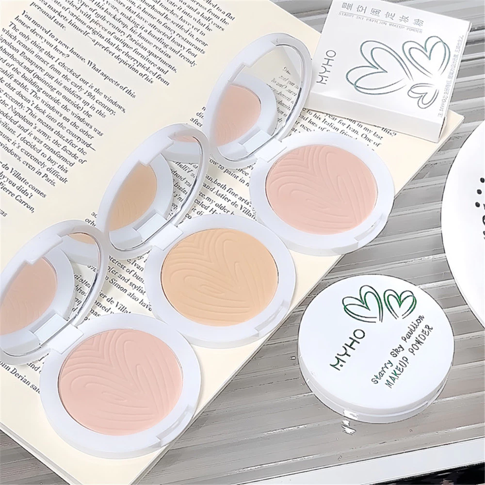 แป้งกันแดด แป้งคุมมัน MYHO แป้งผสมรองพื้น ปกปิดเรียบเนียน กันน้ำ SPF20 PA+++