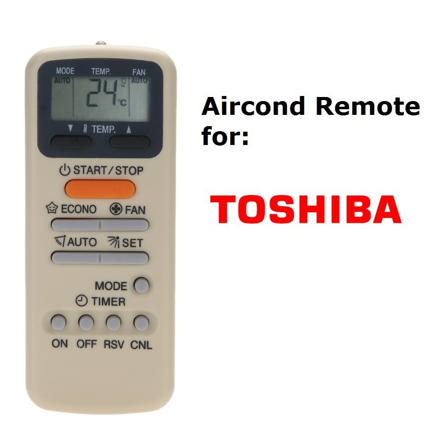Toshiba aircond รีโมทคอนโทรลทดแทน WC-E1NE WH-E1NE WH-E1BE