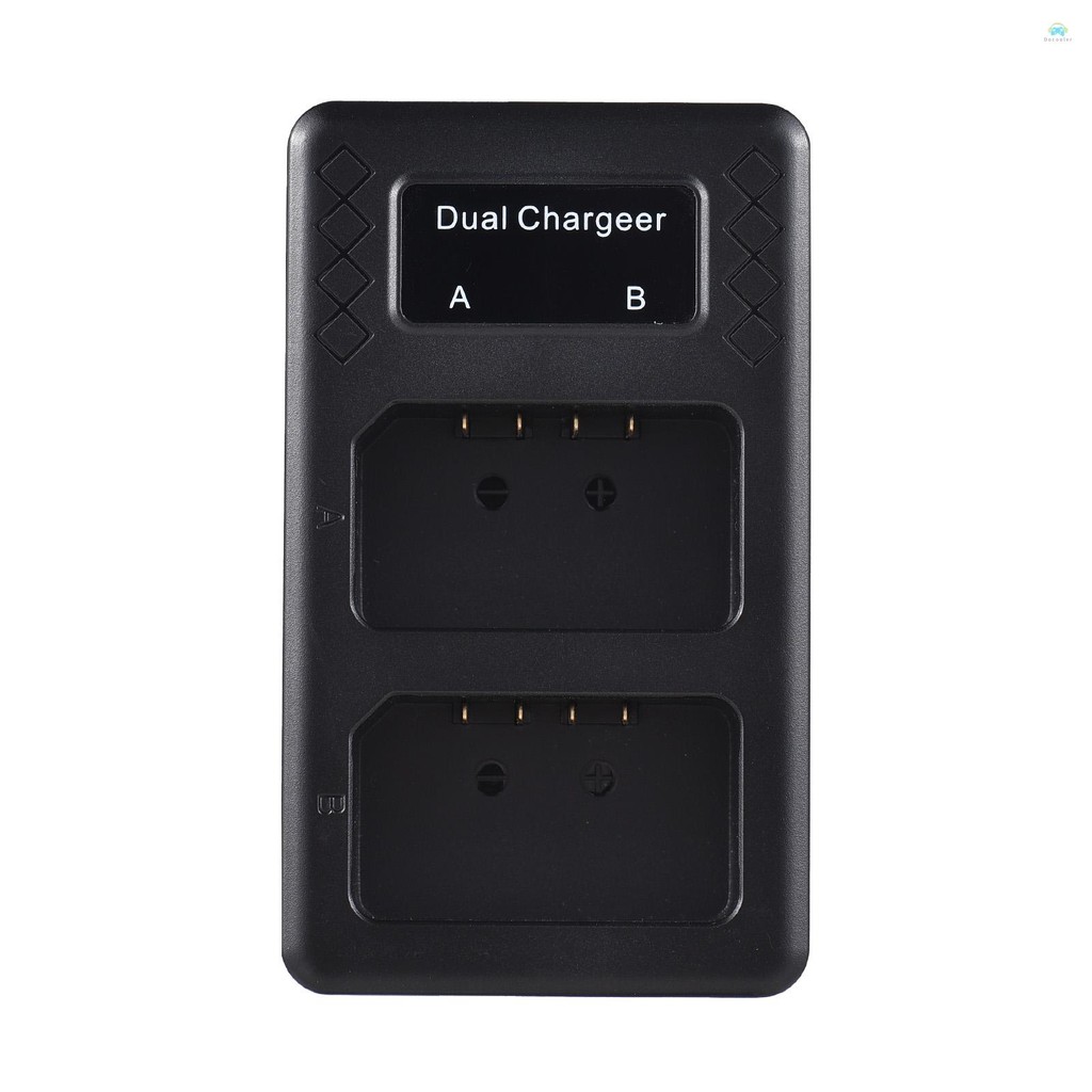 Yb2 Dual Charger แบบพกพา 2 ช่องแบตเตอรี่สําหรับ Godox V1/ V860III Series แฟลช Speedlite แบตเตอรี่ VB26A/VB26B/VB30