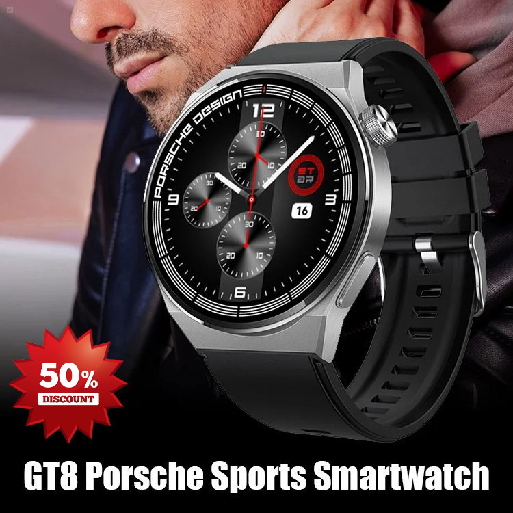 Yunxi ปุ่มสแตนเลสนาฬิกาสปอร์ต Porsche Smartwatch Smartwatch การตรวจสอบการเคลื่อนไหว