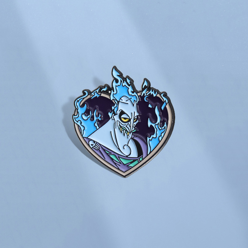 การ์ตูนภาพยนตร์คนร้ายเข็มกลัดคลาสสิก Hercules Pin ปกป้ายโลหะ Pins กระเป๋าเป้สะพายหลังเครื่องประดับของขวัญสําหรับเพื่อน