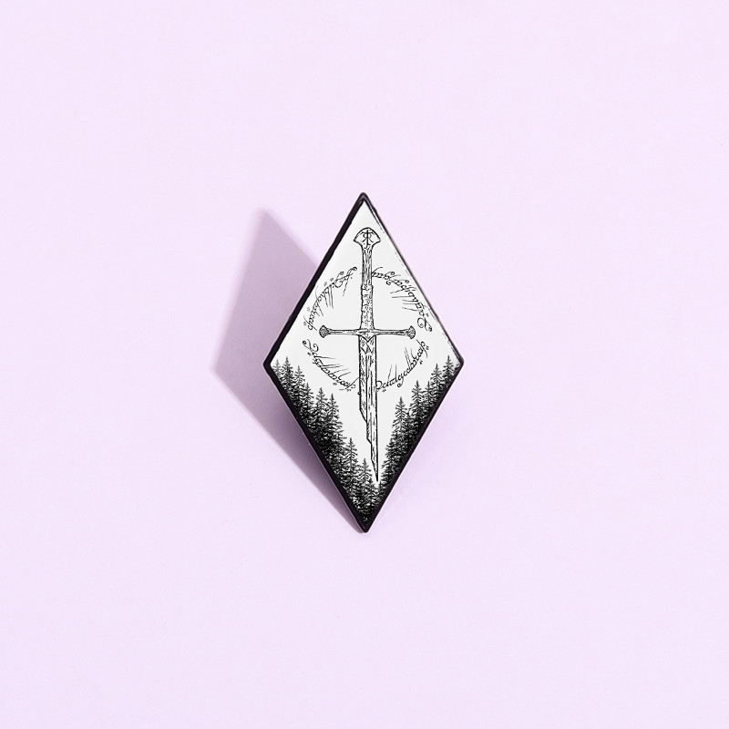 อะนิเมะภาพยนตร์ดาบเข็มกลัดการ์ตูนโลหะ Pin Lapel Badges Pins กระเป๋าเป้สะพายหลังเครื่องประดับของขวัญสําหรับเพื่อน