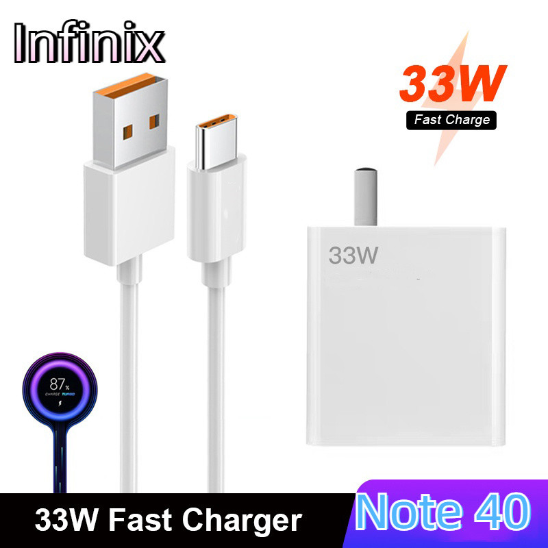 33w Super Fast Charge ประเภท C Micro USB สําหรับ Infinix Note40/40Pro/30i/30VIP/30 Pro/10/10i/10 Pro/11/11 Pro/11S/12/12 G96/12Pro 1M 2M โทรศัพท์มือถือสายเคเบิลข้อมูล Charger ประเภท C พอร์ต