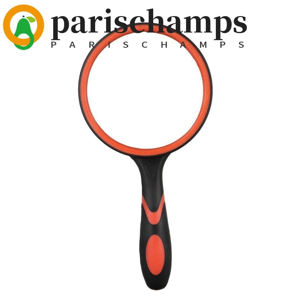 Parischamps แว่นขยาย 10X สําหรับมุมมองโบราณที่จับยางแว่นขยายออปติคอลแบบใช้มือถือ