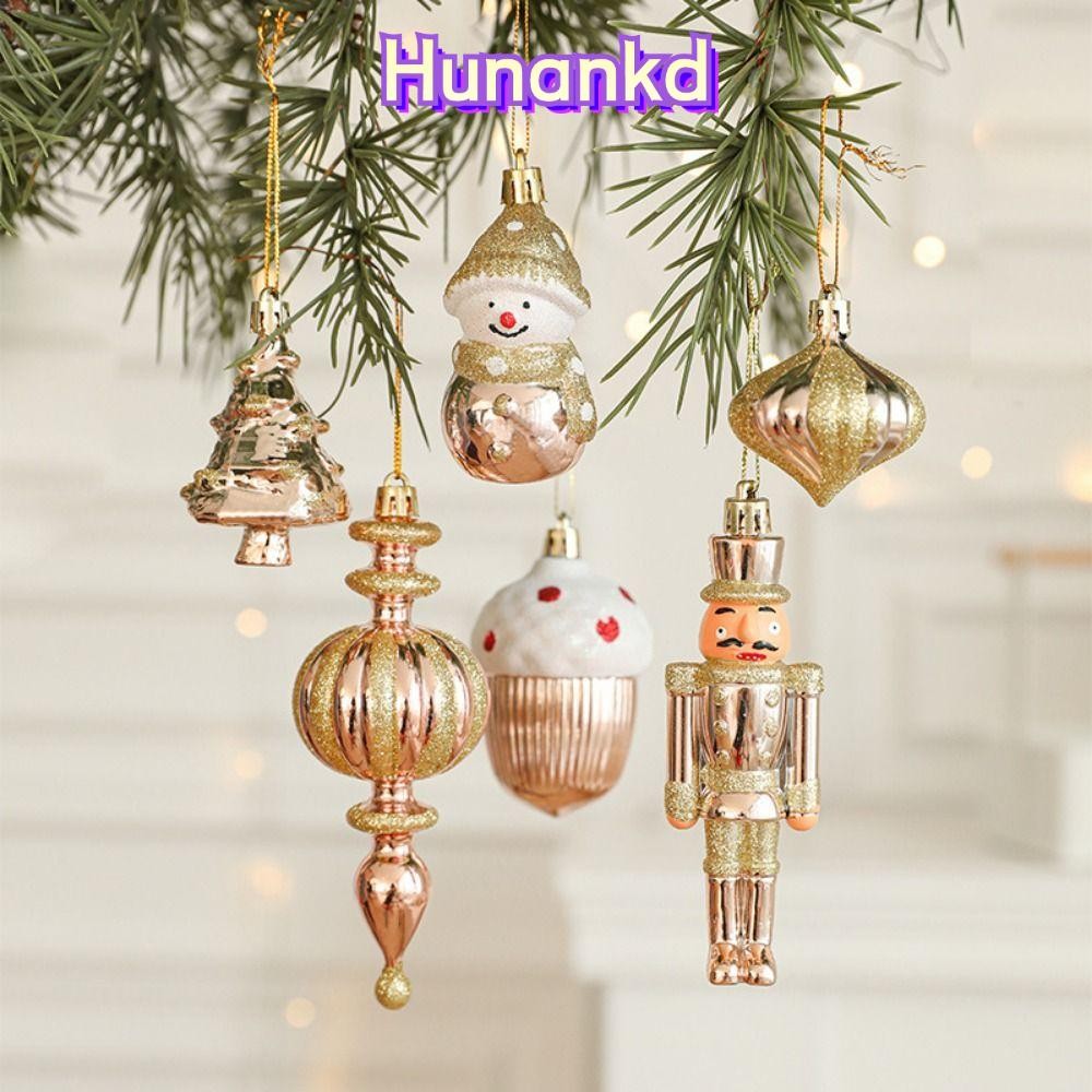 Hunan ลูกบอลเครื่องประดับคริสต์มาส 2 ชิ้น, พลาสติกสีชมพูและทองคริสต์มาสแขวนตกแต่ง, ทหารคุณภาพสูง Pendnats เทศกาล Shopwindow Christmas Tree ฉากเครื่องประดับทํา