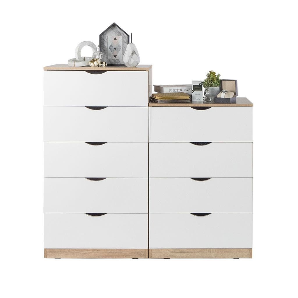 Koncept Furniture ชุดตู้ลิ้นชัก Pody 120 ซม. สีไม้อ่อน  แบรนด์ KONCEPT FURNITURE