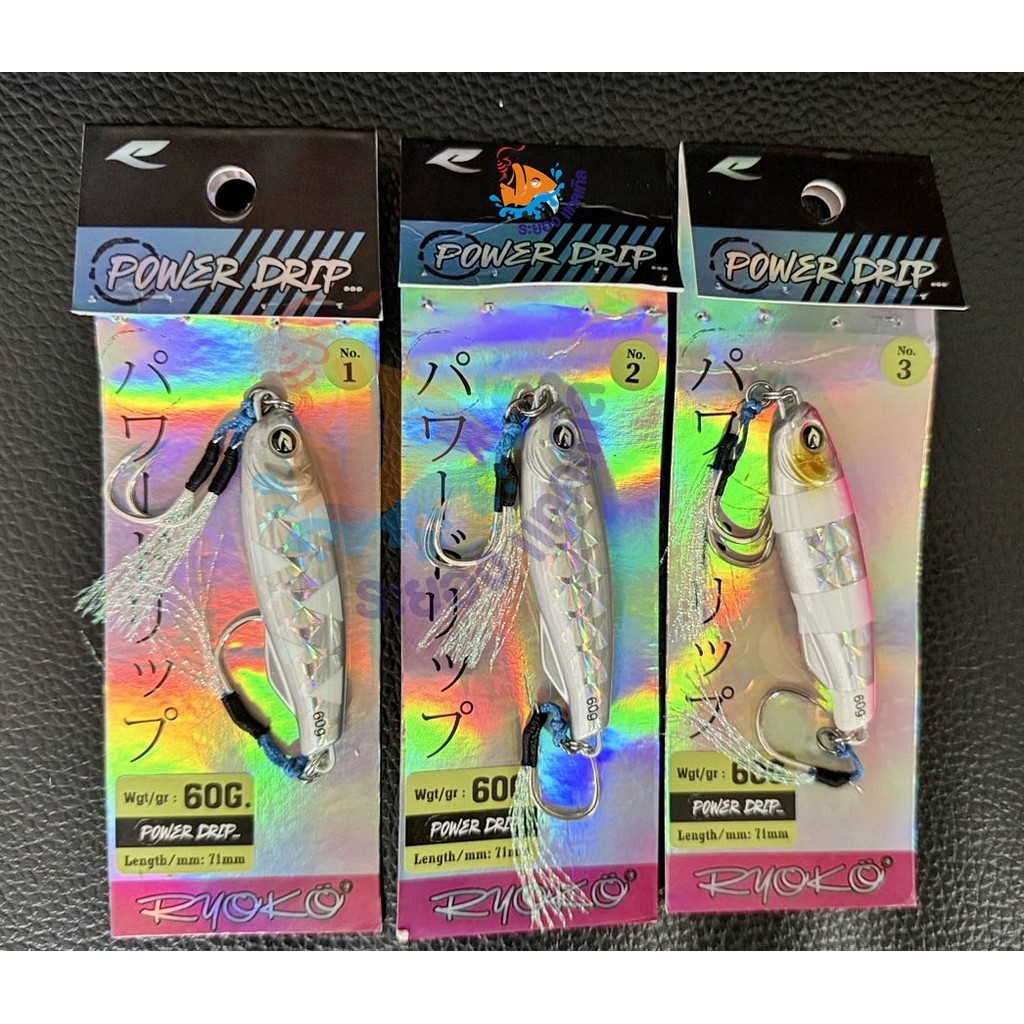 เหยื่อจิ๊ก RYOKO Power Drip 60กรัม งาน Jigging
