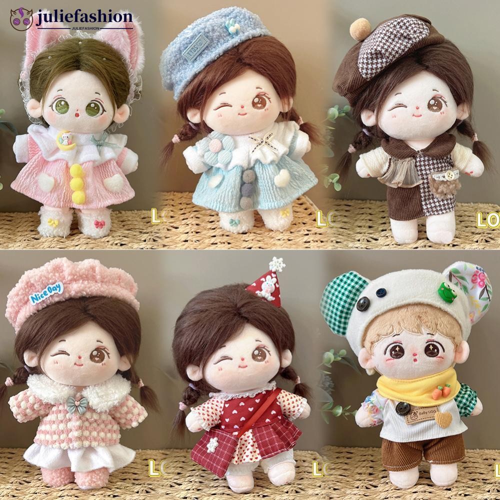 Juliefashion 20 ซม.ผ้าฝ้ายตุ๊กตา Rompers การ์ตูนตุ๊กตาตุ๊กตาชุดเปลี่ยนชุดเล่น House อุปกรณ์เสริม Mini เสื้อผ้า K7V4