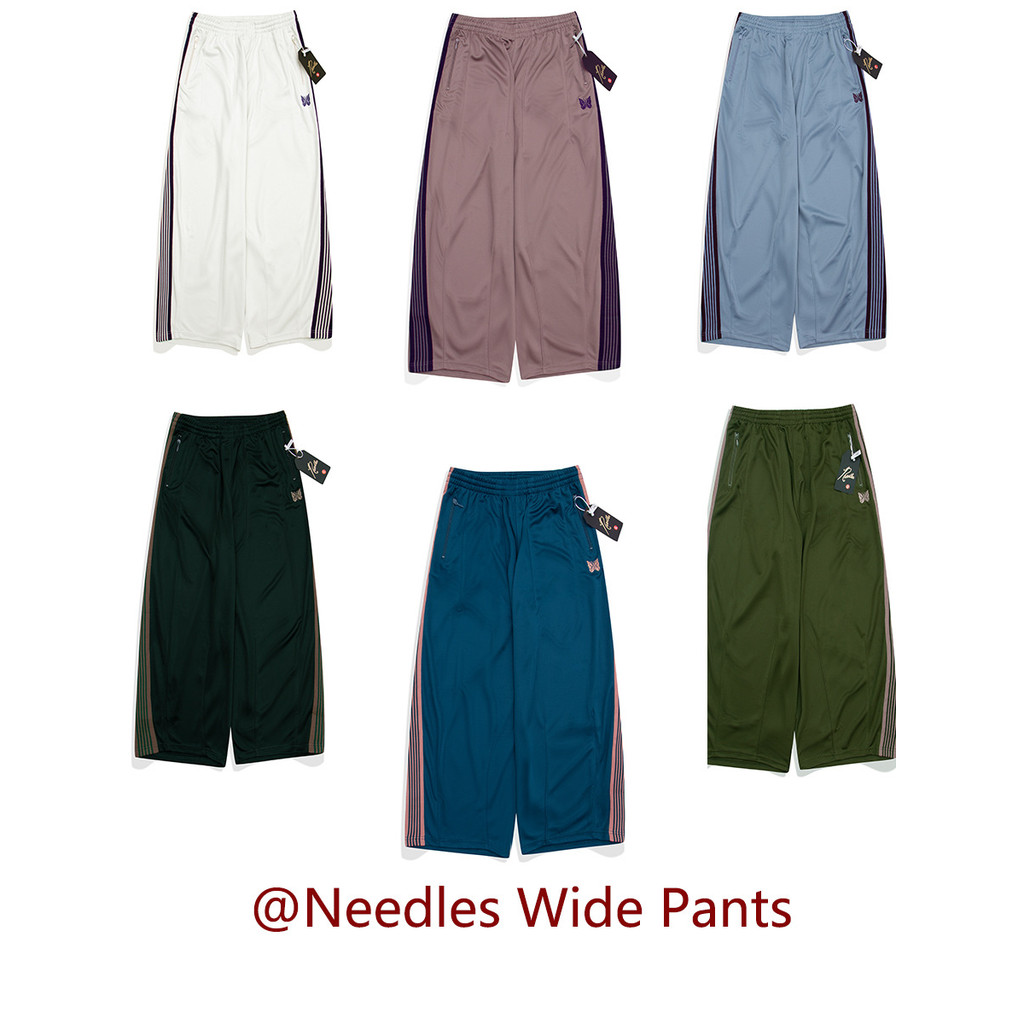 GK85 needles track pants Butterfly Embroidered Wide-Leg Pants Japanese Fashion Brand Loose Track Pan