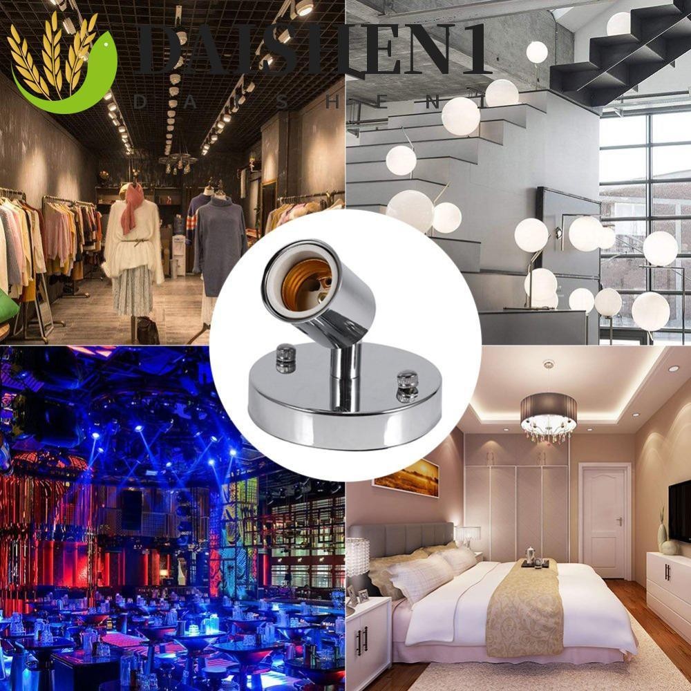 Daishen1 ฐานโคมไฟ Edison ร ้ านอาหารโคมไฟติดผนังสกรูหลอดไฟ E27 180 องศาซ ็ อกเก ็ ตไฟ