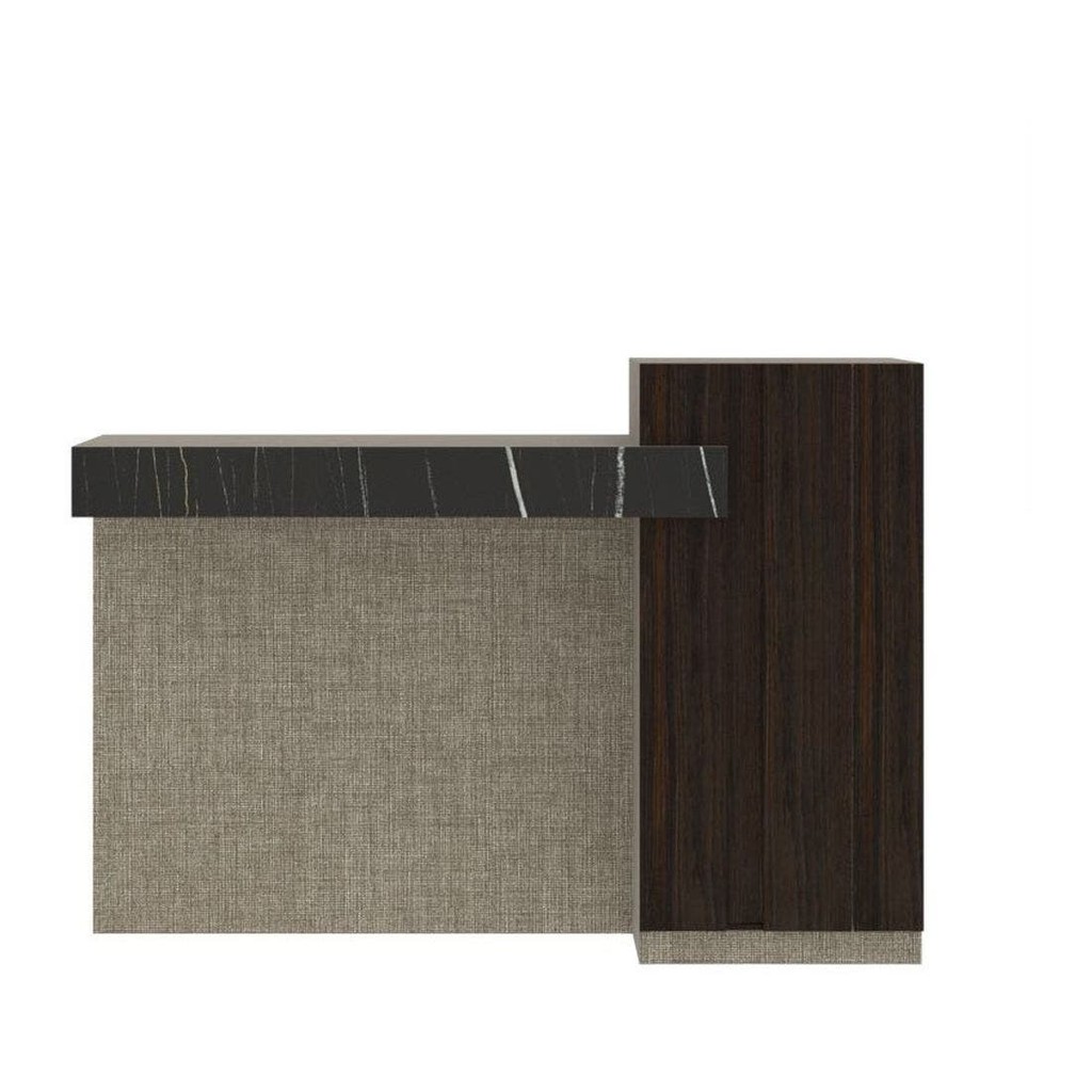 SB Design Square โต๊ะเครื่องแป้งแบบนั่ง รุ่น Aureus สีดำ (120x44x85 ซม.) แบรนด์ SB FURNITURE