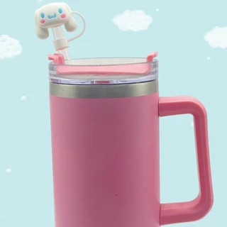 หมวกฟางสแตนลีย์10mm ปลอกฟาง Sanrio ปลั๊กกันฝุ่นเครื่องประดับถ้วยน่ารักการ์ตูนน่ารัก