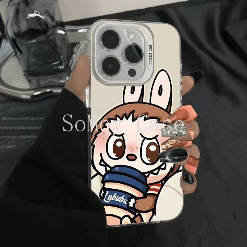 Drinking Beverages LABUBU New Phone Case 11 12 13 14 15 16 Pro Promax Plus