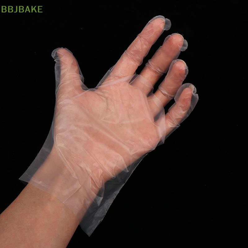[FSBA] ถุงมือยางลาเท็กซ์ฟรี 100 ชิ้น TPE ถุงมือแบบใช้แล้วทิ้งโปร่งใสลื่นกรดทํางานความปลอดภัยเกรดอาหารถุงมือทําความสะอาดในครัวเรือน KCB