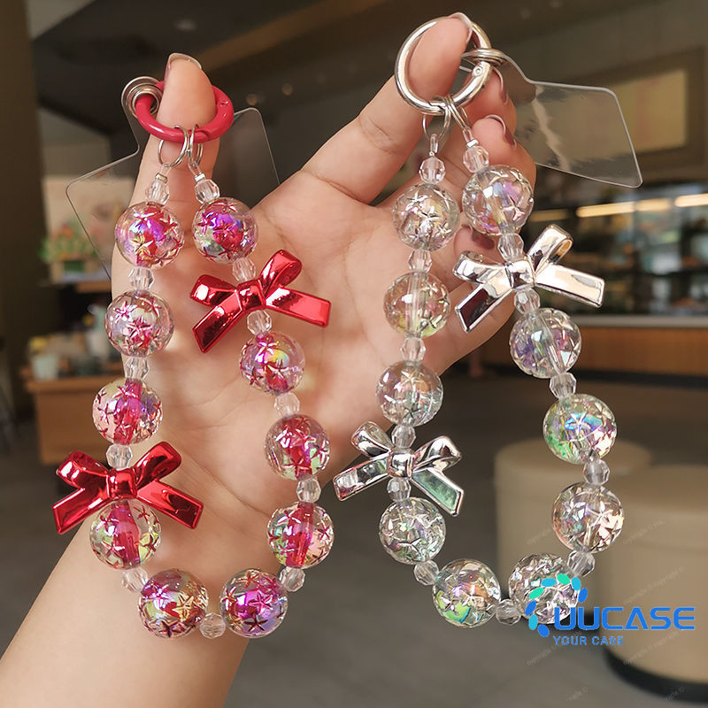 ใหม่ สายคล้องโทรศัพท์มือถือ จี้ลูกปัดห้าแฉก ปลาดาว แบบสั้น สไตล์ใหม่ พราว sl