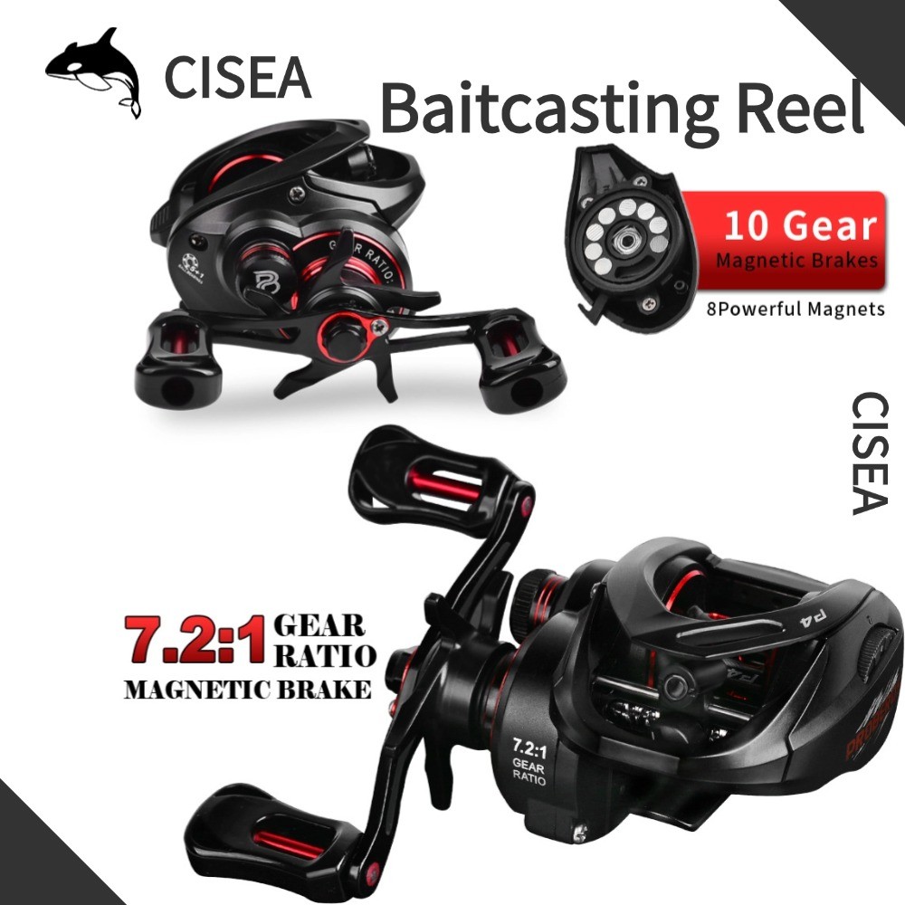 CISEA F61 รอกหยดน้ํา รอกตกปลา รอกสปินนิ่ง รอกหยดน้ำ รอกเบส รอก รอกสปิน 7.2:1 5+1BB Lure Luya