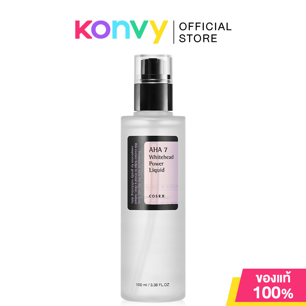 COSRX AHA 7 Whitehead Power Liquid 100ml โทนเนอร์ที่ช่วยผลัดเซลล์ผิวอย่างอ่อนโยน กำจัดสิวหัวขาว.