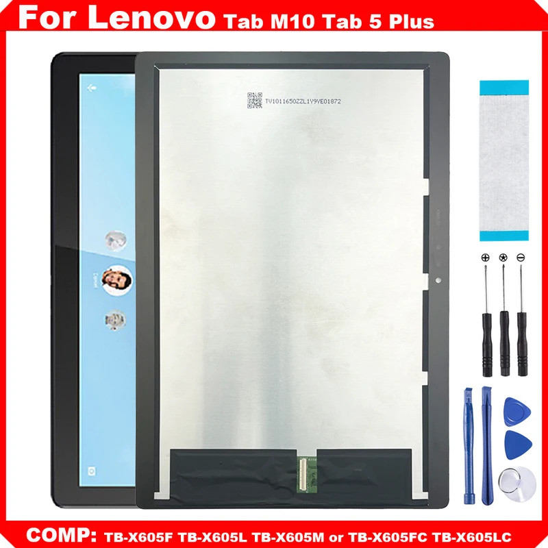 สําหรับ Lenovo Tab 5 Plus Tab M10 TB-X605 TB-X605F TB-X605L TB-X605M TB-X605FC TB-X605LC จอแสดงผล LC