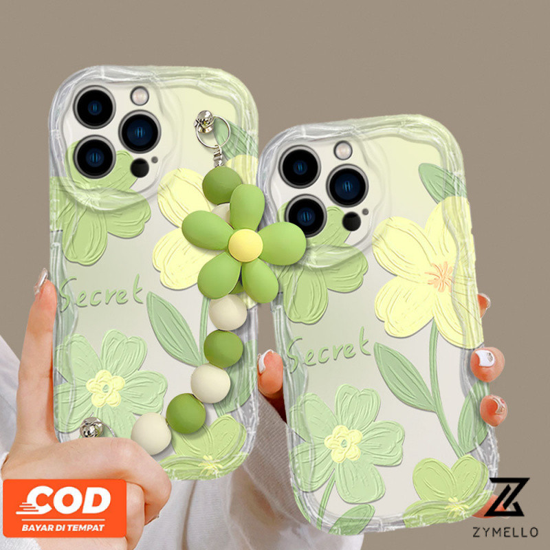 case for Samsung A35 A55 A05 A05s A06 A15 A16 A12 A52 A54 A03 A04 A13 A14 A20 A23 A24 A32 A34 A50 A51 A73 S24FE S21FE S22ULTRA S23FE S23ULTRA ภาพวาดสีน้ำมันสร้อยข้อมือดอกไม้กันกระแทกเคสโทรศัพท์ TPU