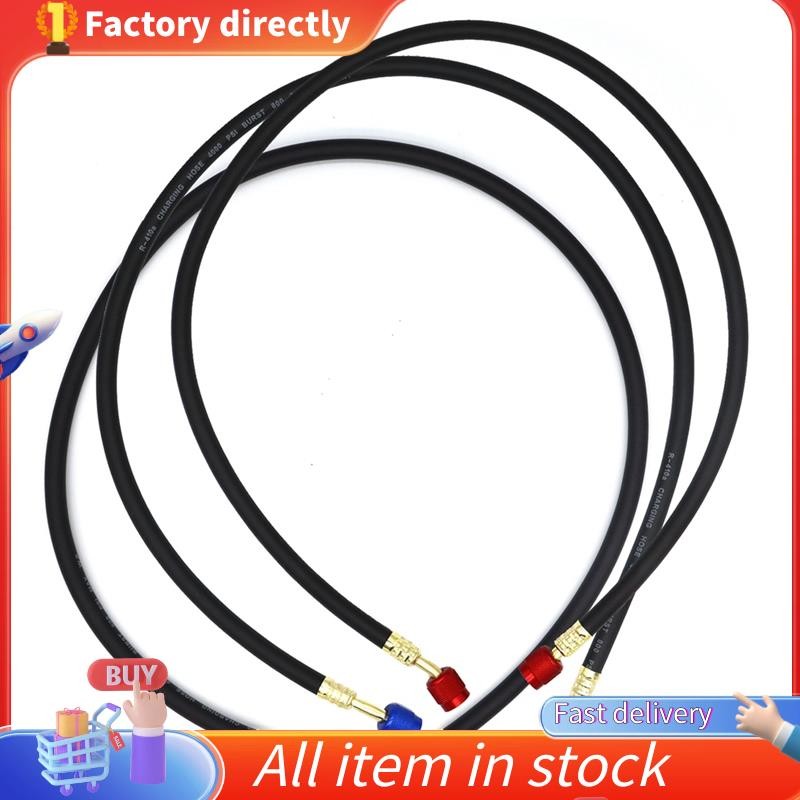 ในสต็อก-R410A 1/4 นิ้ว SAE สายชาร์จชุด HVAC เครื่องปรับอากาศสารทําความเย็นสายชาร์จสําหรับ R410A R22 