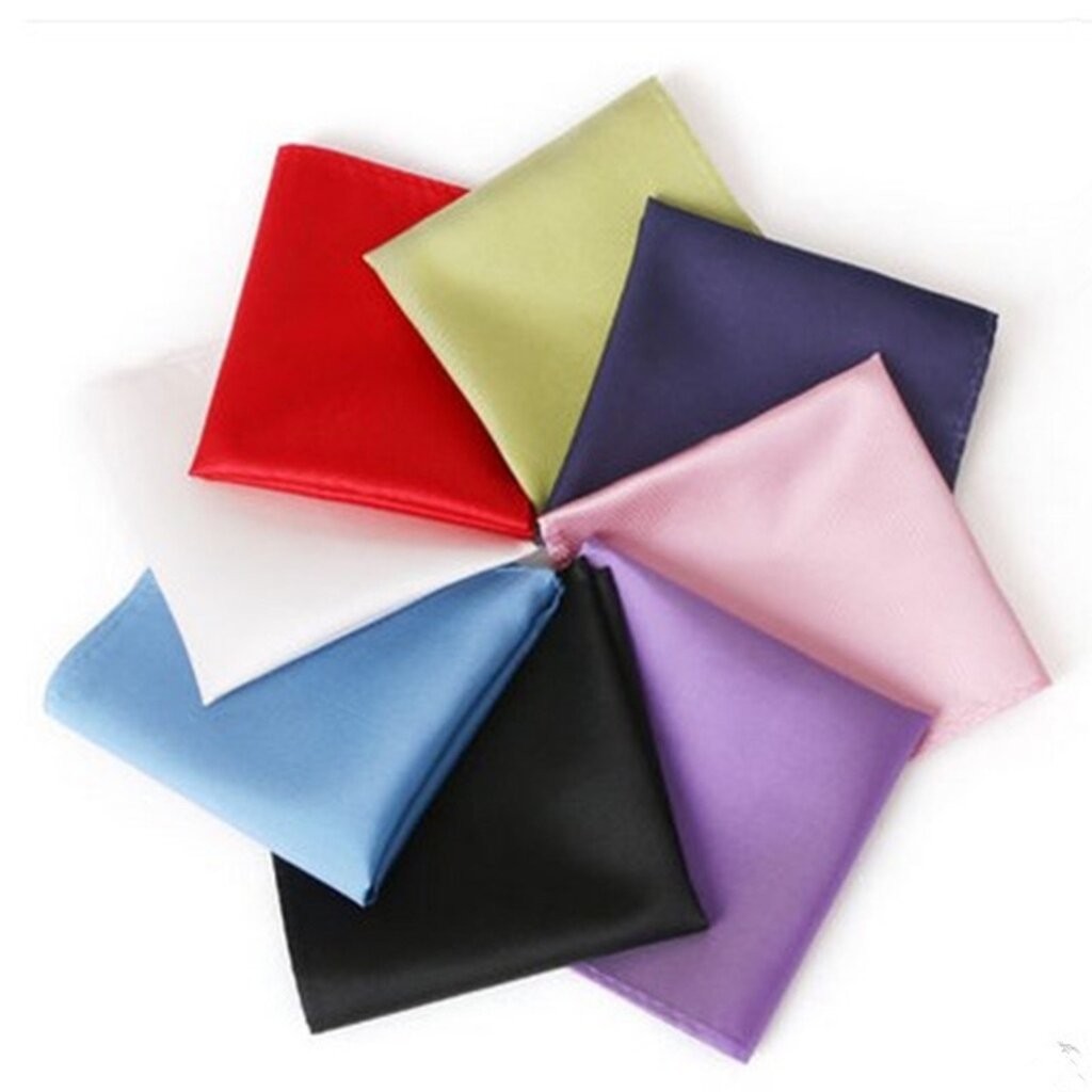 Pocket Square ผ้าเช็ดหน้าสูท ใส่ตามธีมงาน หลากสี ผ้าสูท ผ้าประดับกระเป๋าเสื้อสูท เด็ก สีแดง สีทอง สีฟ้า สีชมพู สีม่วง...