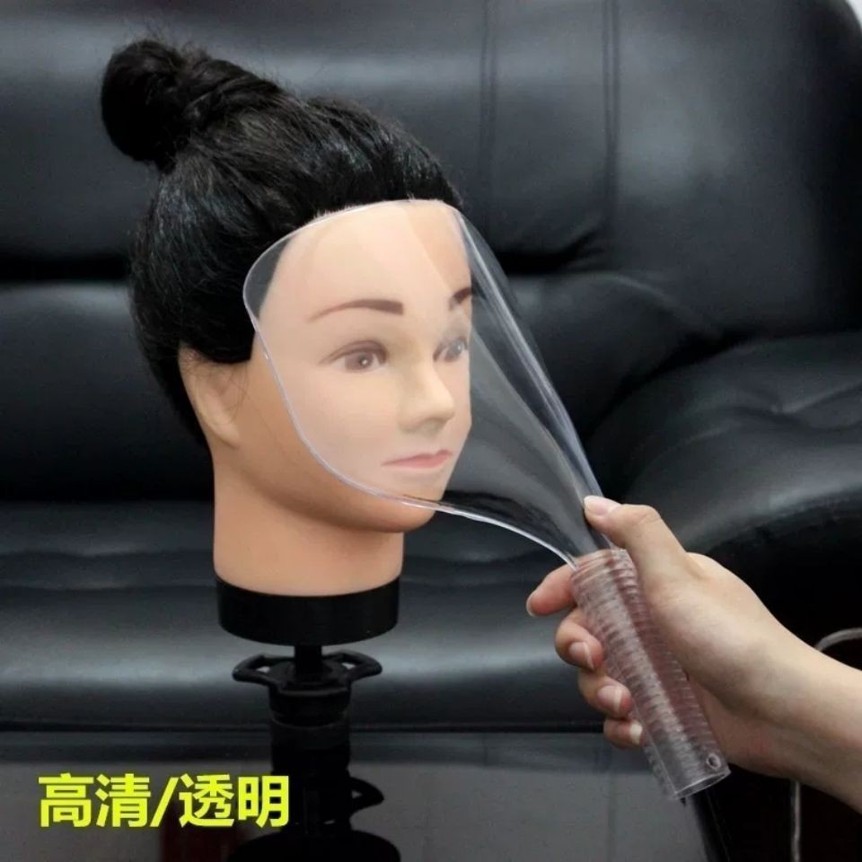 สเปรย์ผมแห้งป้องกันใบหน้า Baffle ร้านตัดผม HD Face Blocking หน้ากาก Bangs ตัดผมเครื่องมือ