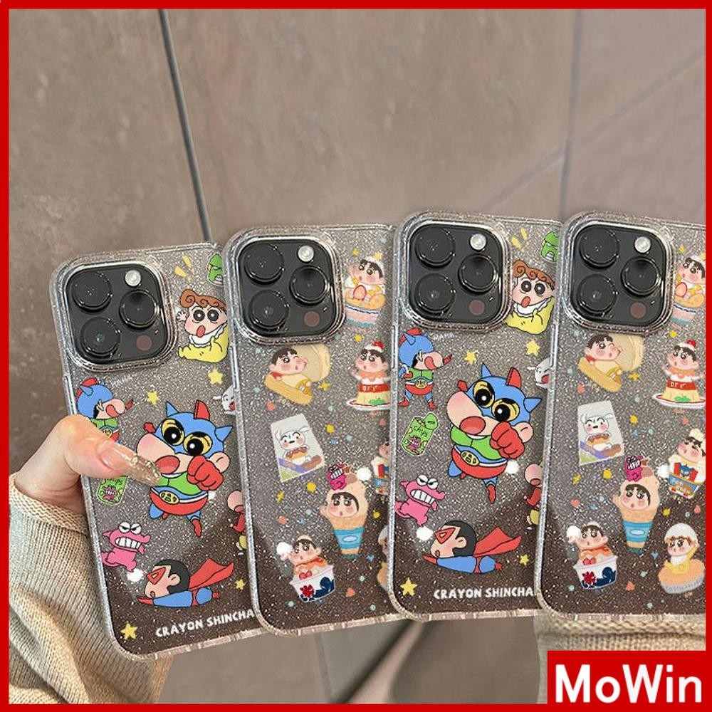 Movin - เคส iPhone 16 Pro Max iPhone 11 เคสใสแบบแวววาว TPU นุ่มสีสันสดใส เด็กน้อยน่ารักมีความสุข Compatible iPhone15 Pro max 14 13 12 Pro max XS XR 7 Plus 8 Plus