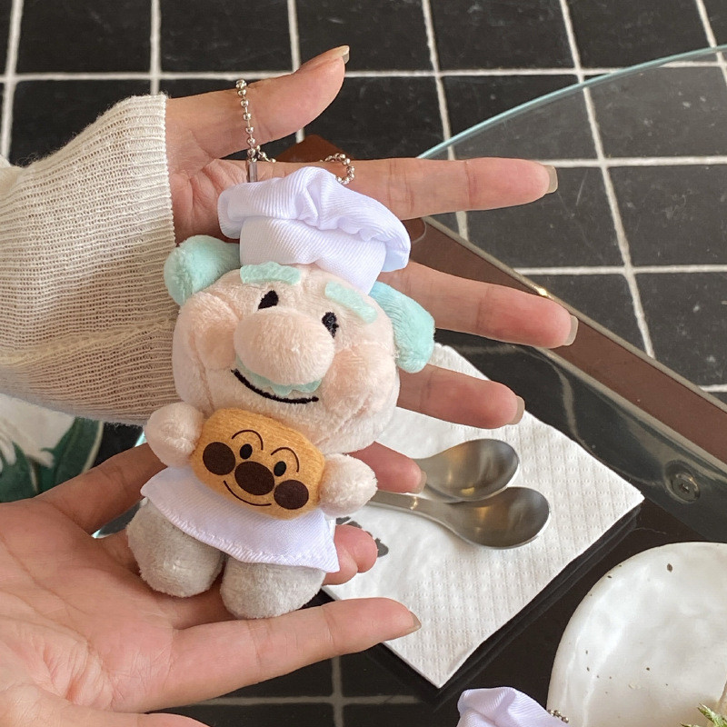 อันปังแมนตุ๊กตากระเป๋าจี้น่ารักแยมปู่ตุ๊กตาตุ๊กตาพวงกุญแจคู่ของขวัญหญิง