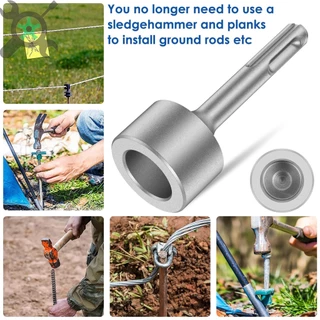 Ground Rod Driver 85 มม.Heavy Duty เจาะเหล็ก Bit Driver ทนต่อการสึกหรอ Ground Rod Bits ซ็อกเก็ต