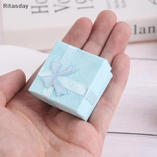 Ritasday 10 ชิ้น/เซ็ตเครื่องประดับกล่องของขวัญสร้อยคอต่างหูแหวนกล่องบรรจุภัณฑ์กระดาษใหม่