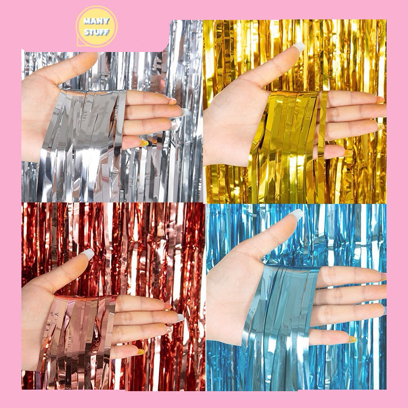 แนะนำ ผ้าม่าน (สินค้าพร้อมส่งจากไทย) ผ้าม่านฟอยล์ตกแต่งพื้นหลังงานปาร์ตี้ 1x1 ,1x2 เมตร (backdrop) มีกาวในตัว พร้อมใช้งาน (G0135) ราคาพิเศษ มีเก็บเงินปลายทาง