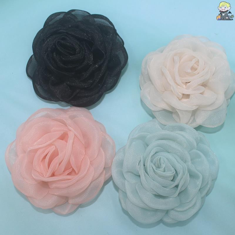[CL] แฟชั่นผ้า Camellia เข็มกลัดดอกไม้สําหรับผู้หญิงเสื้อผ้าเครื่องประดับอุปกรณ์เสริมปาร์ตี้ TH