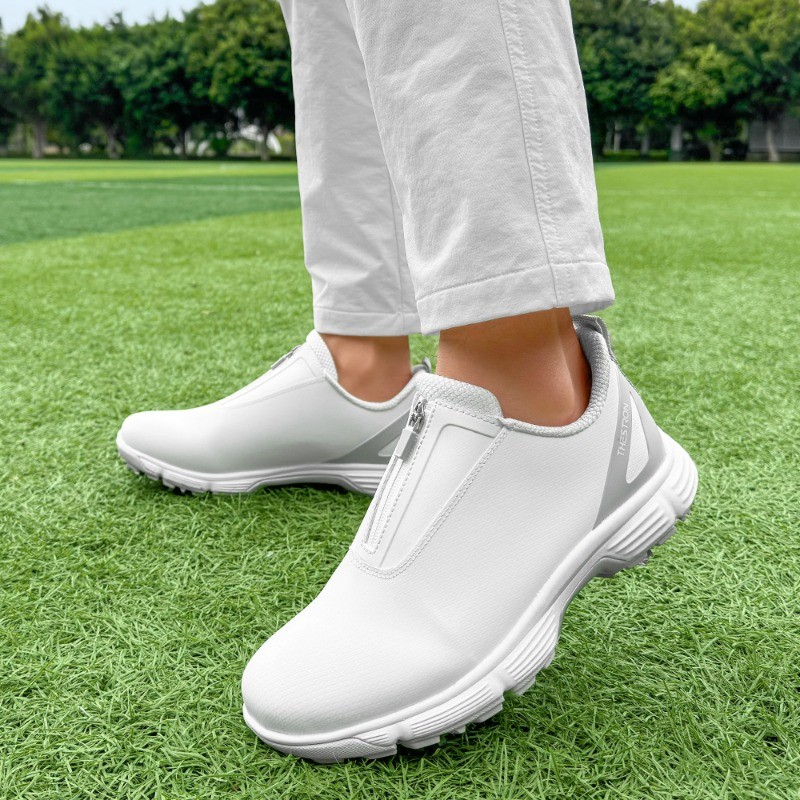 Professional Golf Training สําหรับผู้หญิง Anti Slip Spikes รองเท้ากอล์ฟผู้หญิงคุณภาพดีกีฬารองเท้าสุภาพสตรี Plus ขนาด 43 Golf รองเท้าผ้าใบ - รูปที่ 3