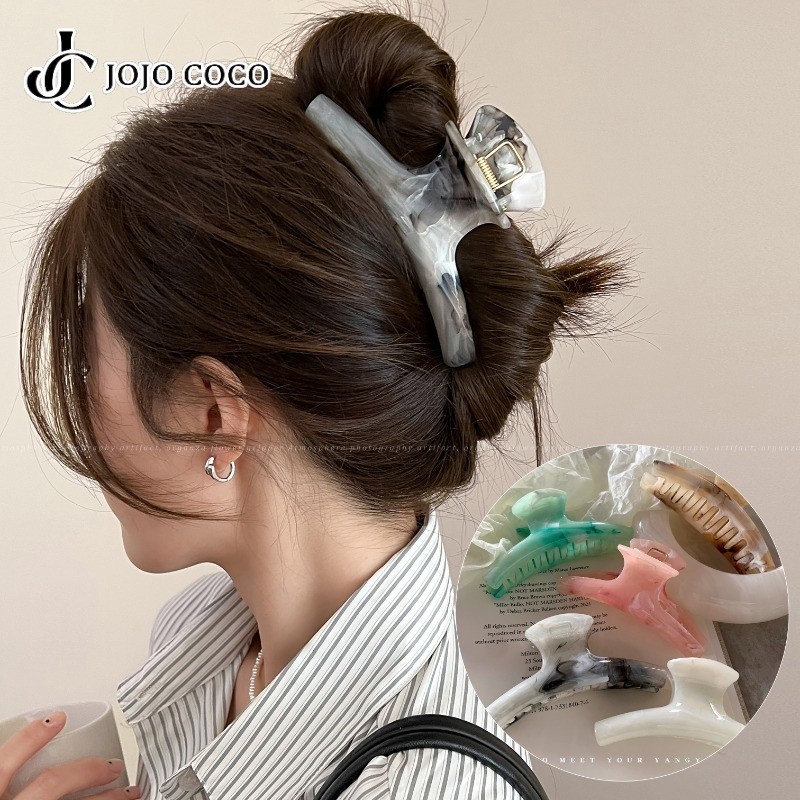 Jojo COCO สไตล์หมึกรอยเปื้อนกรดอะซิติก Gripper สไตล์จีนแฟชั่นกิ๊บติดผมผู้หญิงอุปกรณ์เสริม