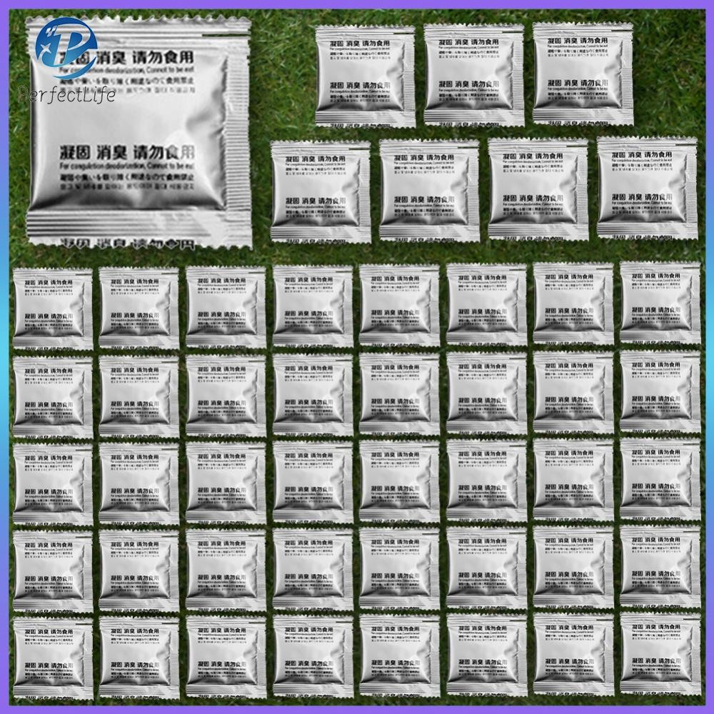 【48PCS】ผงสุขาภิบาลแบบพกพาเป็นมิตรกับสิ่งแวดล้อมห้องน้ำดูดซับเจลฉุกเฉินฉุกเฉินด่วนของเหลวผงเจล