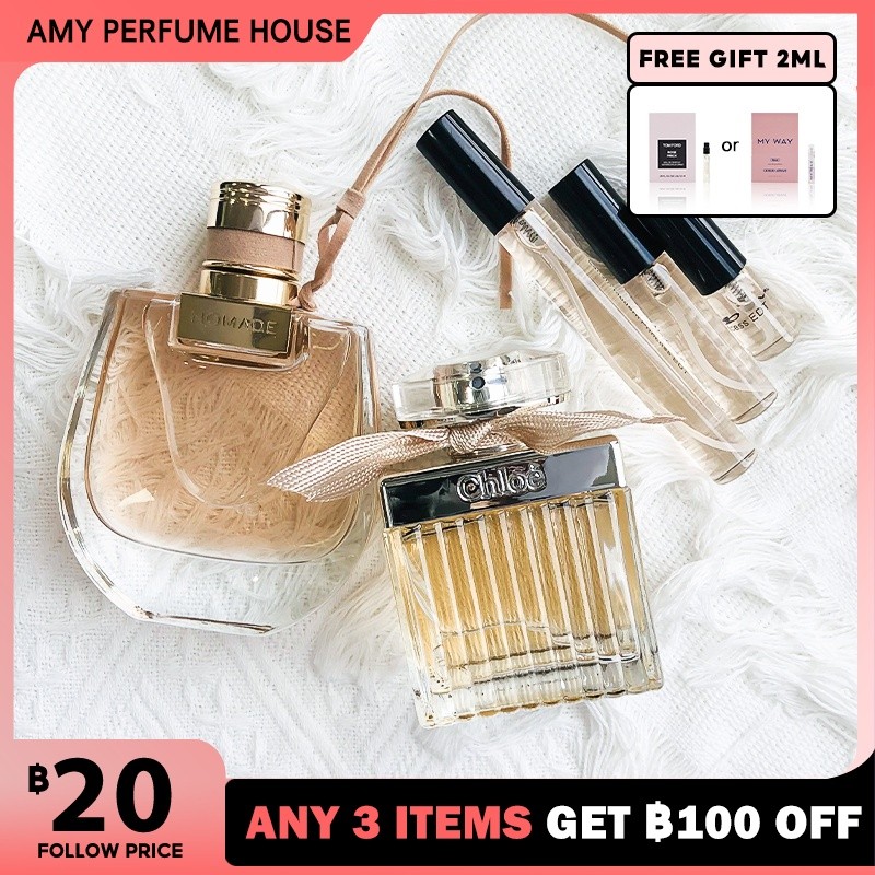 100%ของแท้ Nomade& Eau de Parfum 2ml/5ml/10mlน้ําหอมเเท้ ขวดน้ำหอมมินิ น้ําหอมทนนาน น้ําหอมเสน่ห์