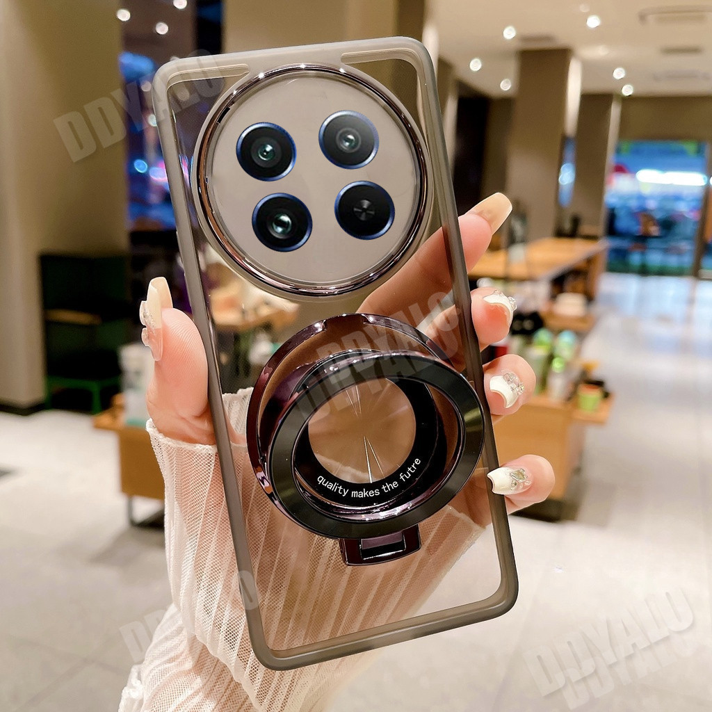ที่วางแหวนขาตั้งปลอกแม่เหล็กสําหรับ Honor X9C X9B X9A 5G X7C X5B Plus Honor 200 สมาร์ทกล้องเลนส์ป้องกัน Soft TPU ขอบโปร่งใสเคสโทรศัพท์กันกระแทกฝาหลัง
