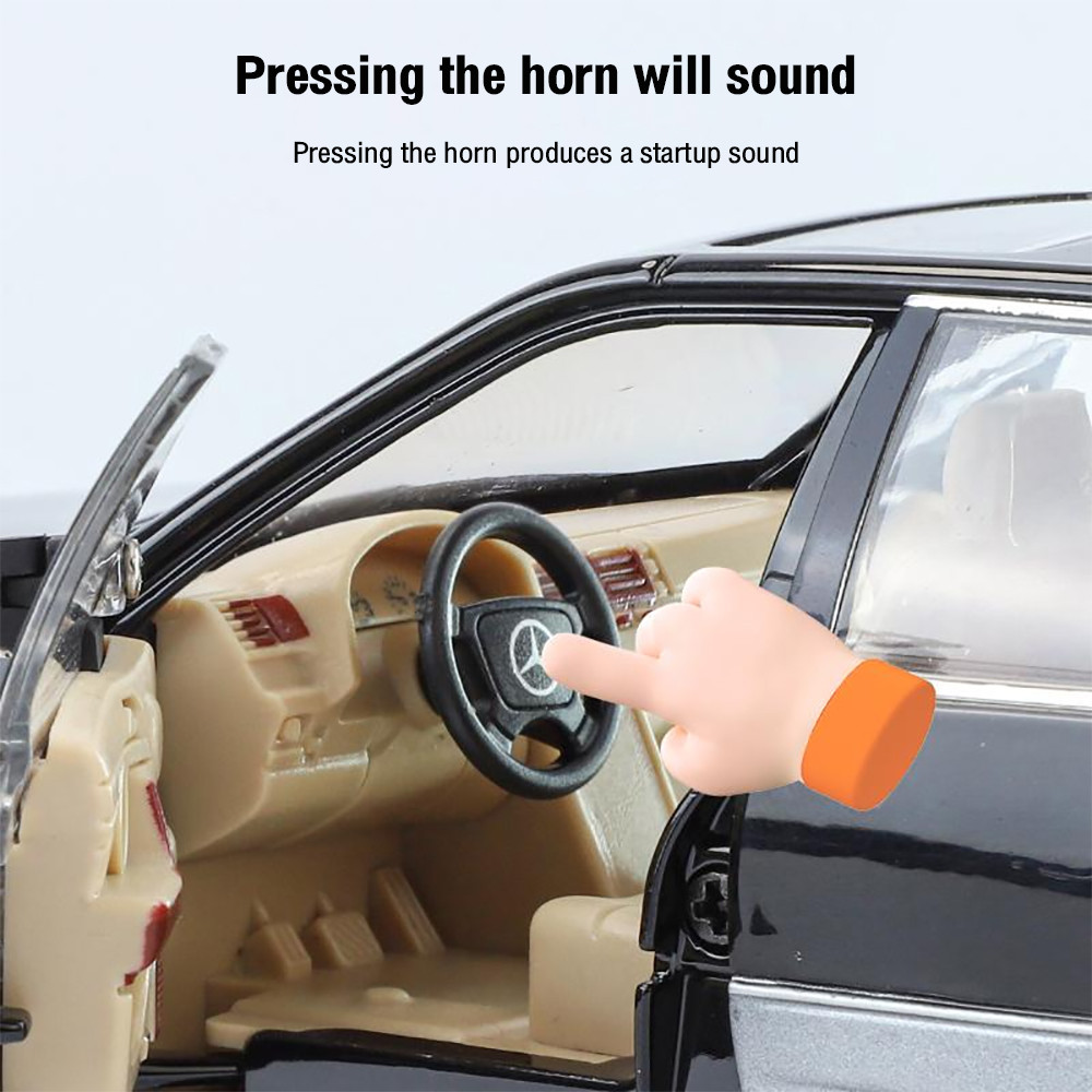 Klt 1:24 Benz W140 320SEL รถโมเดลรถโลหะผสมรถของเล่นคอลเลกชันของขวัญสําหรับเด็กเด็กผู้หญิง - รูปที่ 3