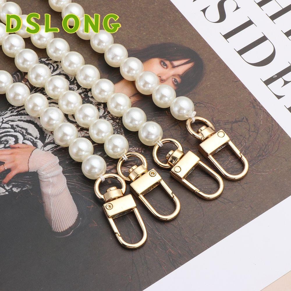 DSLONG สายคล้องกระเป๋า ประดับไข่มุก 13 ขนาด แบบเปลี่ยน DIY
