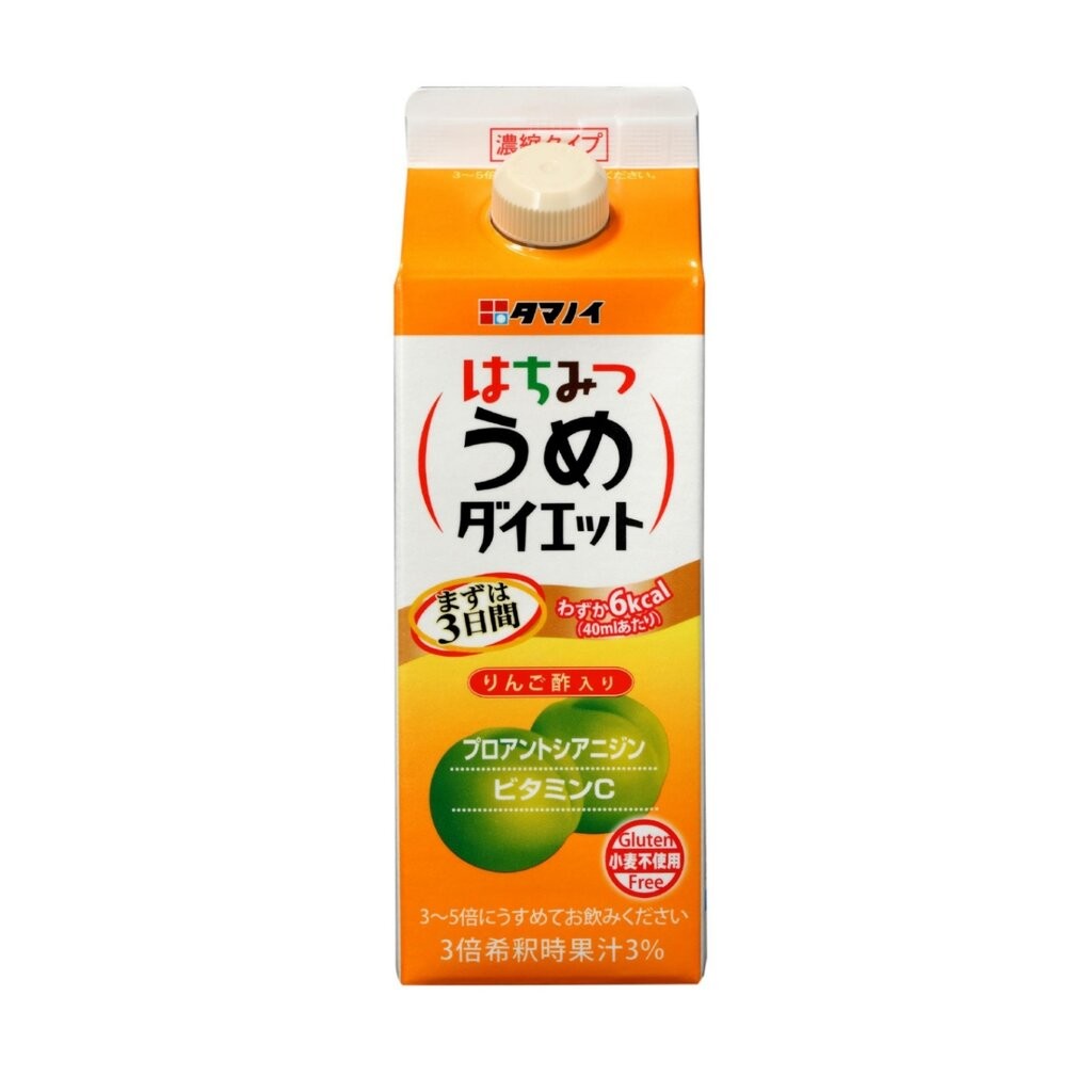 Apple Cider Vinegar (ACV) รสบ๊วยน้ำผึ้ง Tamanoi Vinegar Honey Plum Diet Concentrated Type 500ml