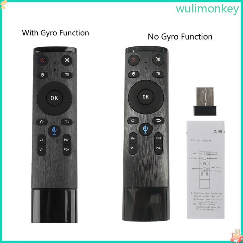 Wu Q5 Air Mouse รีโมทคอนโทรล 2 4G Gyroscope สําหรับ Android Box Mini PC TV