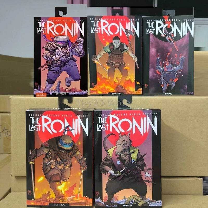 NECA เต่านินจาวัยรุ่น The Last Ronin Leonardo Raphael Donatello Splinter Casey Jones Action Figure M