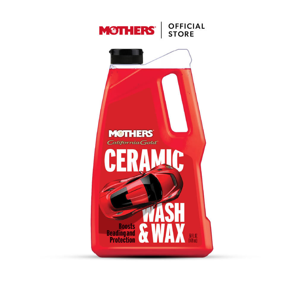 Mothers® California Gold® Ceramic Wash & Wax ล้างรถ พร้อมเสริมการปกป้องของเซรามิกในขั้นตอนเดียว
