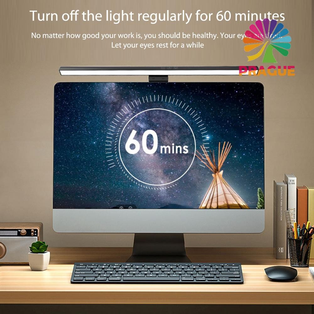 Dimming จอคอมพิวเตอร์ Light Bar ประหยัดพื้นที่ USB Screenbar Light Eye Protection ไม่มีหน้าจอ Glare โฮมออฟฟิศสําหรับศึกษาแล็ปท็อป [pae.th]
