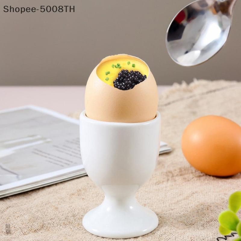 H&L Apr Egg Holder ที่วางแก้วไข่สีขาว Hard Soft ไข่ต้มอาหารเช้าที่วางไข่จัดเลี้ยงอุปกรณ์ครัว {th}