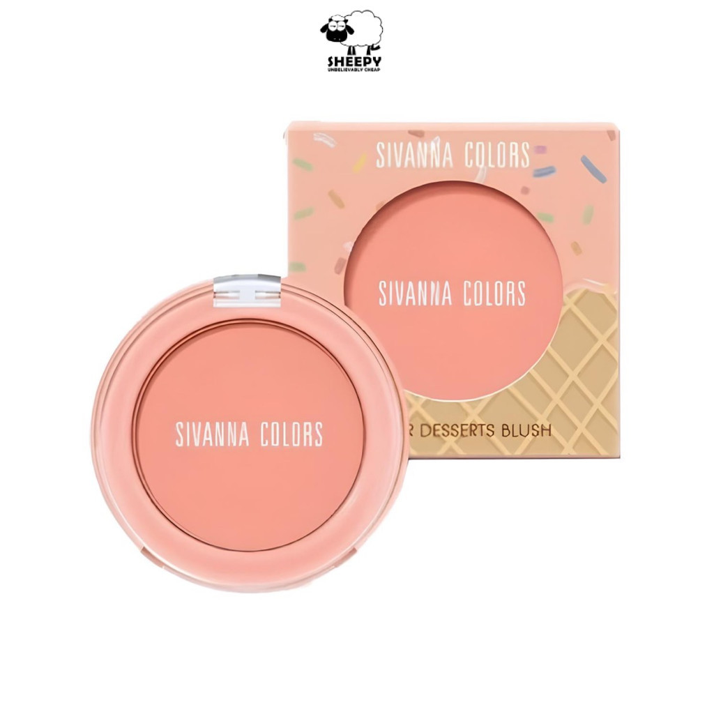 Sivanna Colors Wafer Dessert Blush ซีเวนน่า คัลเลอร์ส  ดิเซิร์ท บลัชออนแบบฝุ่น (HF726)