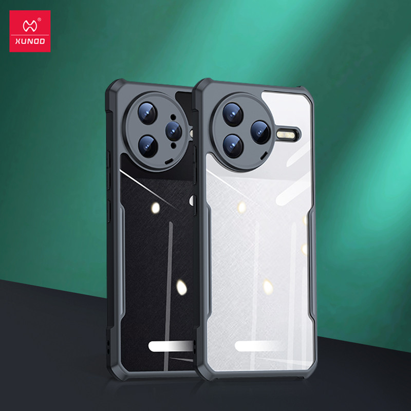 สําหรับ Xiaomi POCO F7 Pro F7 Ultra Case Xundd ถุงลมนิรภัยกันกระแทกใส Matte PC รูปแบบเลเซอร์ฝาครอบ