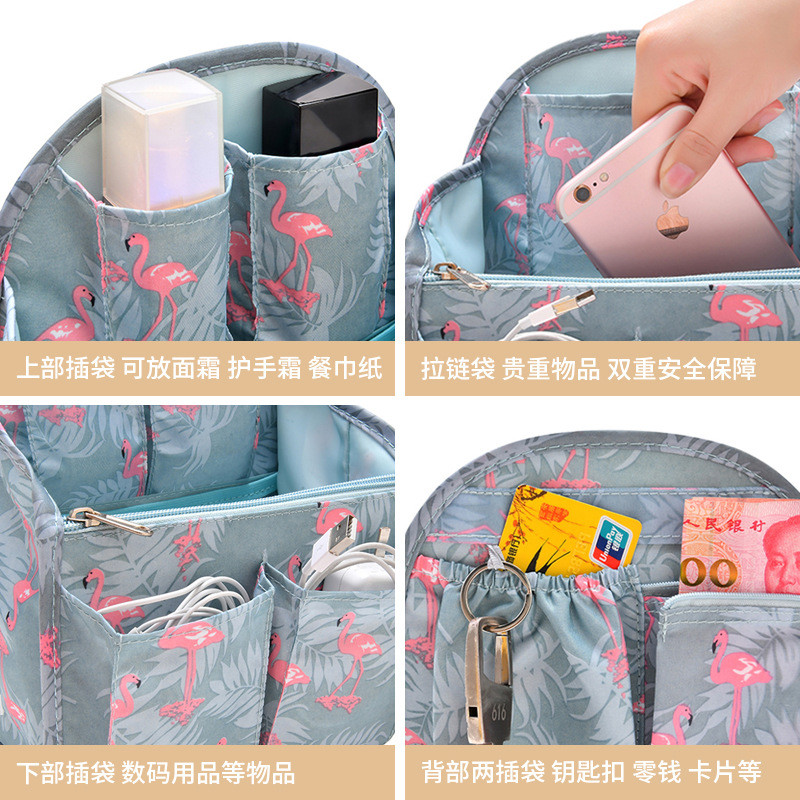 กระเป๋าแฟชั่น สร้างขึ้นในช่องถุงเก็บหลายสไตล์จัดระเบียบถุงเก็บเดินทางกระเป๋านักเรียนซับถุงถังกระเป๋าในถุงซับ เสมอ - รูปที่ 2