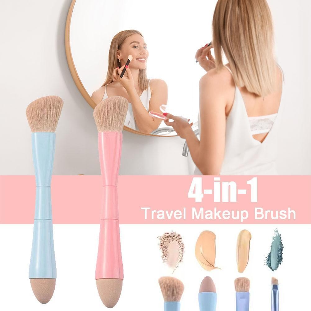 Four In One Multi-function Portable Makeup Brush And Make-up Blusher Concealer Foundation Pen Q8l4